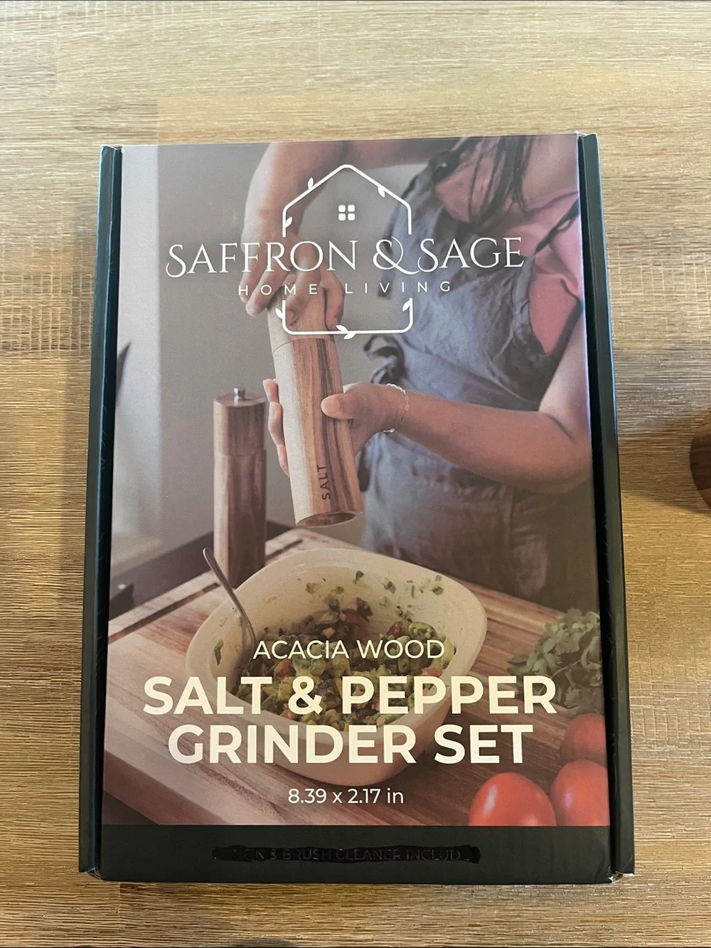 Saffron & Sage Salt & Pepper Grinder Set